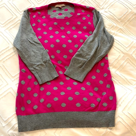Banana Republic Sweater 3/4 sleeve pink gray XS very good used condition - Picture 1 of 4
